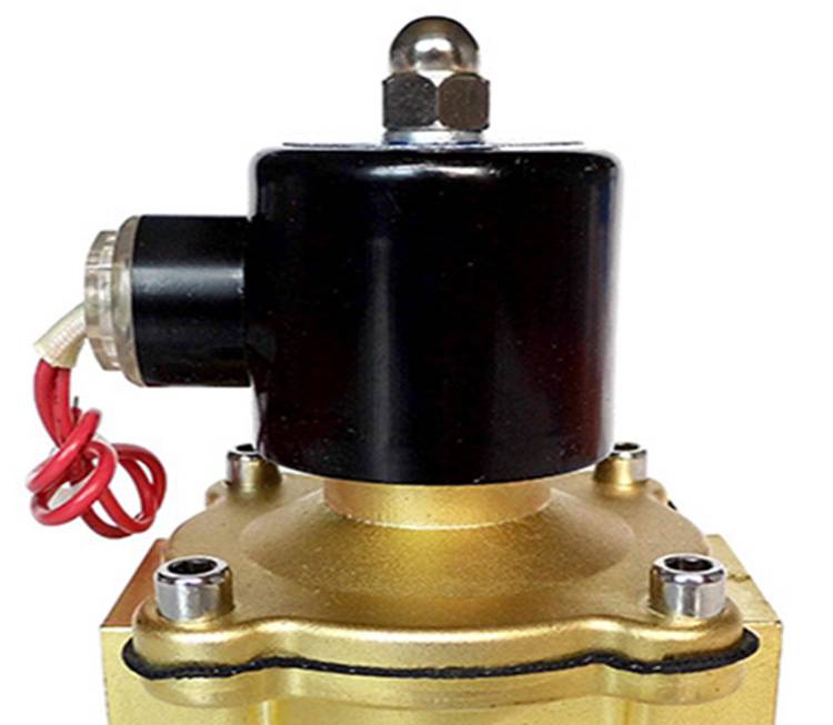 全黄铜常闭电磁水阀2w025太阳能热水管常温水用12v24v220v电磁阀